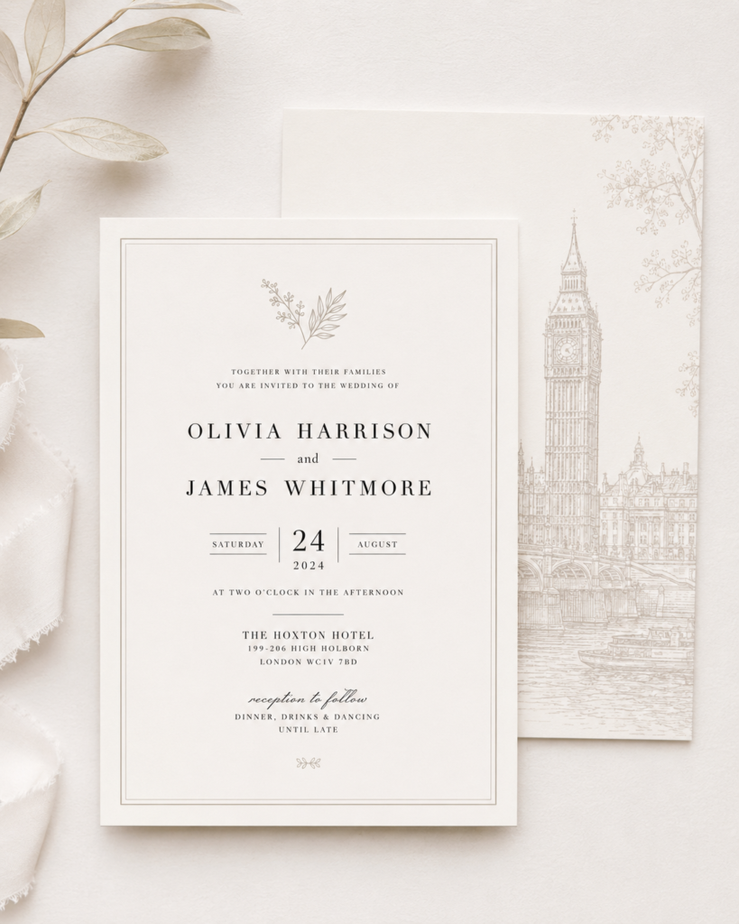 Custom Wedding invitation 2