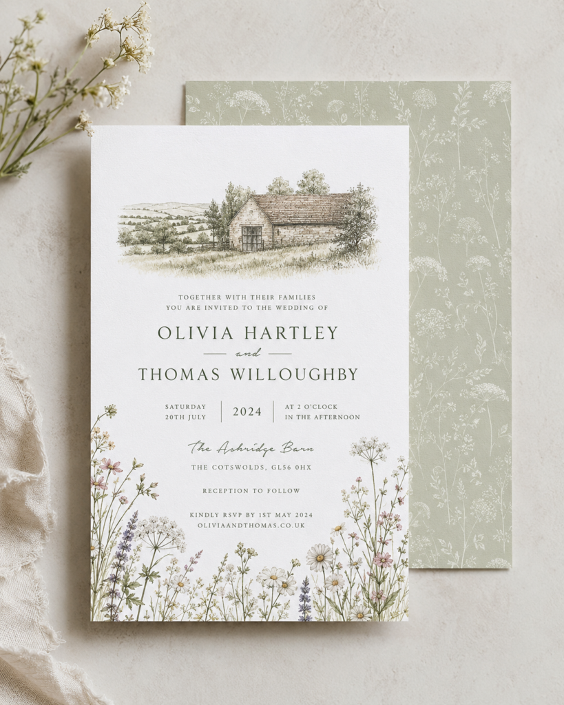 Custom Wedding invitation 3