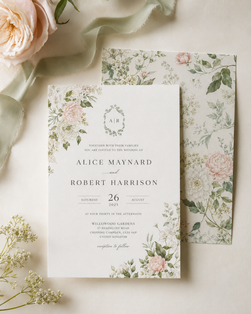 Custom Wedding invitation 5