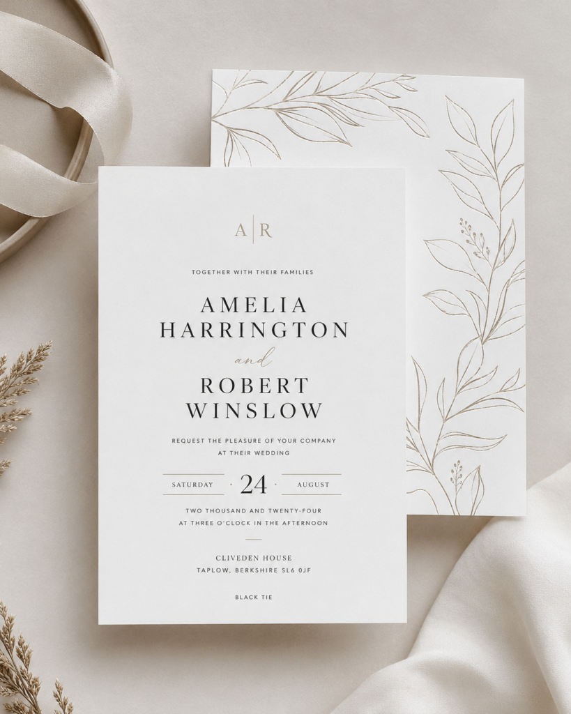 Custom Wedding invitation 6