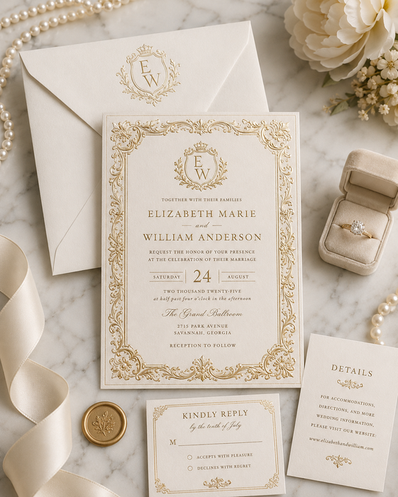 Foil Wedding Invitations 10