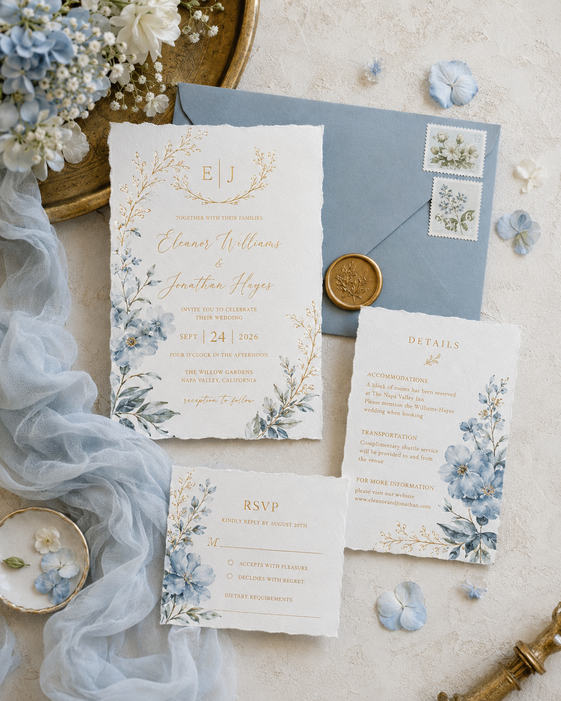 Foil Wedding Invitations mockup 8