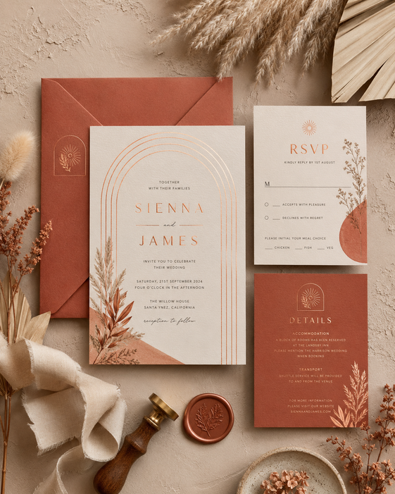 Foil Wedding Invitation]s mockup 9