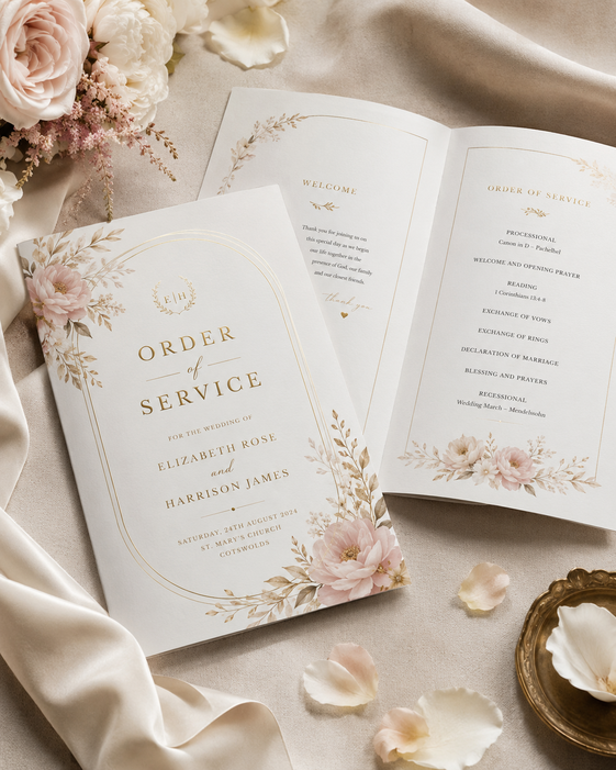 Order Of Service Booklets 2