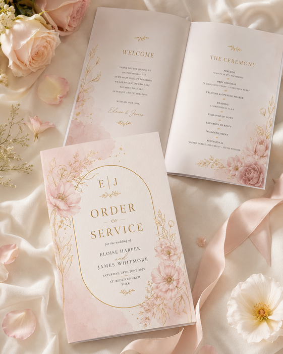 Order Of Service Booklets 3
