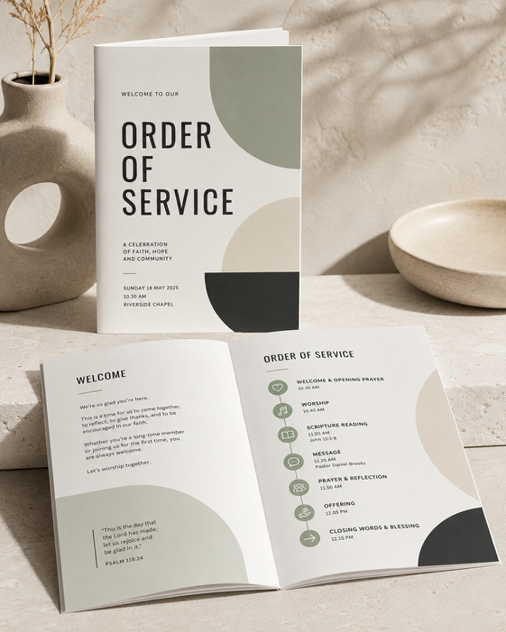 Order Of Service Booklets 4