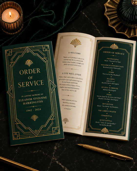 Order Of Service Booklets 6
