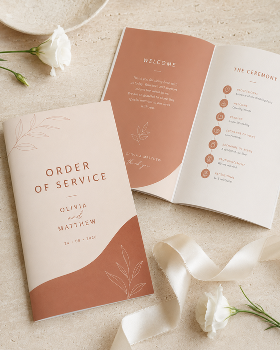 Order Of Service Booklets 8