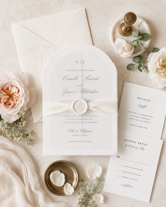 Vellum Wedding Invitations 1