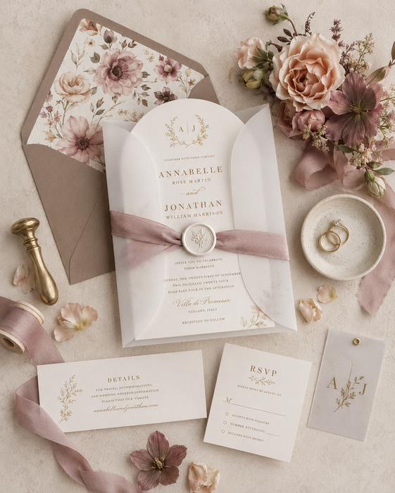 Vellum Wedding Invitations 8