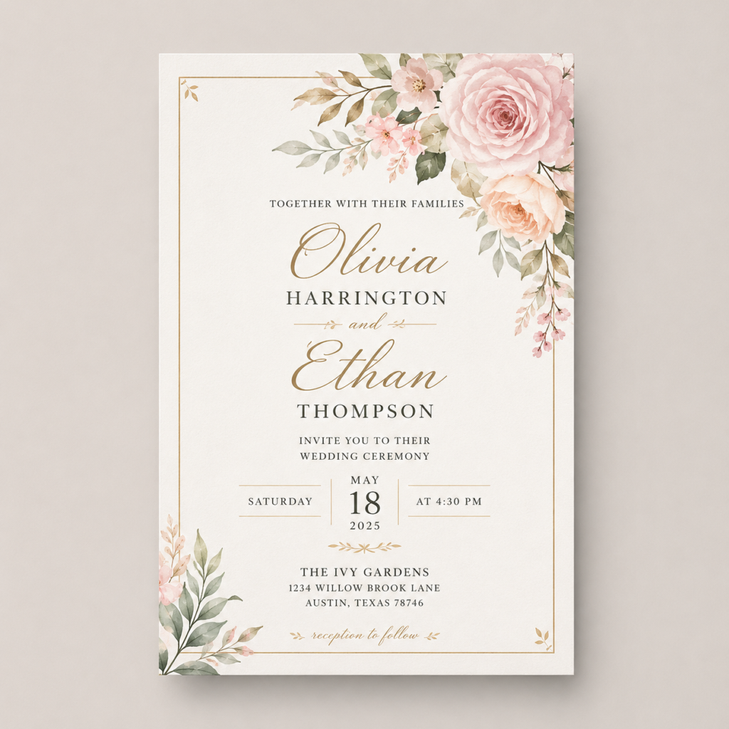 Wedding Ceremony Cards 6
