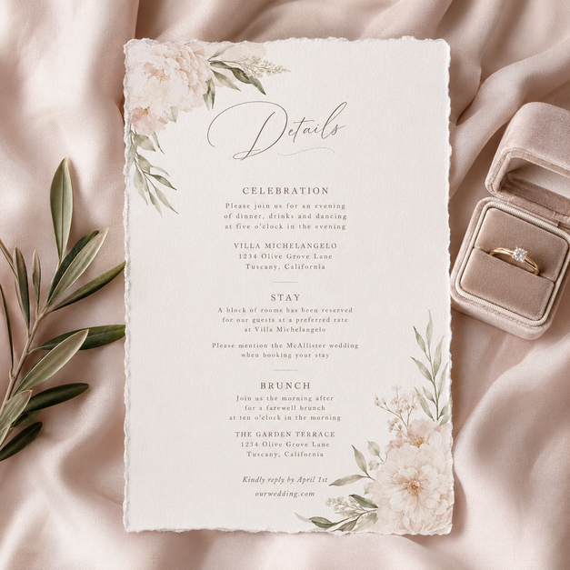 Wedding Details Cards 10