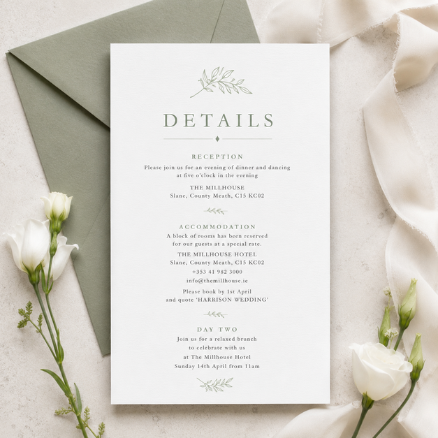 Wedding Details Cards 6