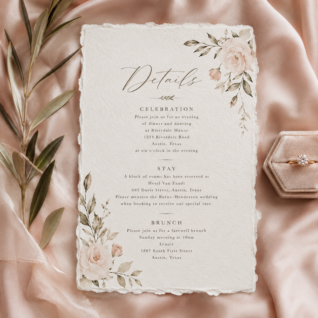 Wedding Details Cards 7