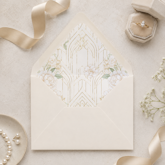 Custom Wedding Envelope Liners