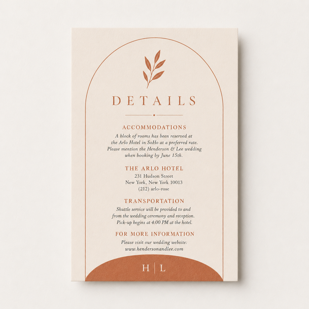 Wedding Information Cards 3