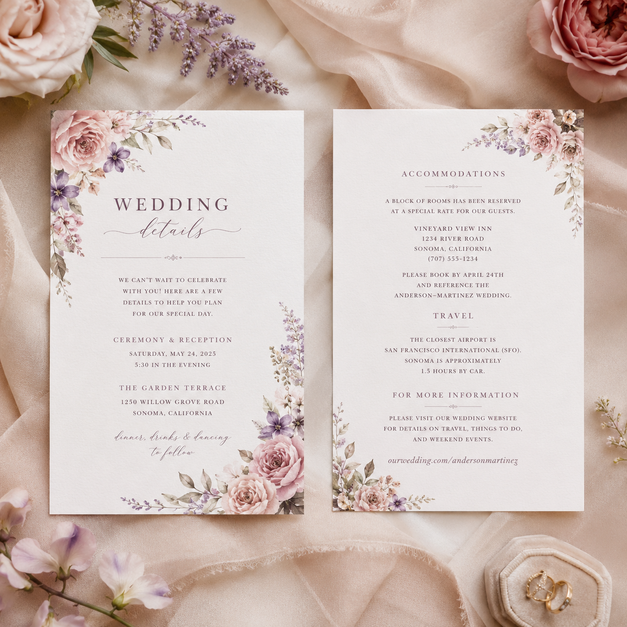 Wedding Information Cards 5