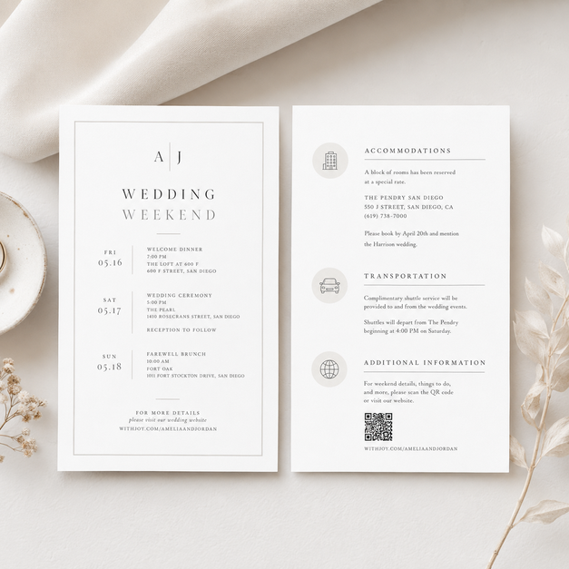 Wedding Information Cards 8
