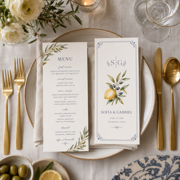 Wedding Menu Cards 10
