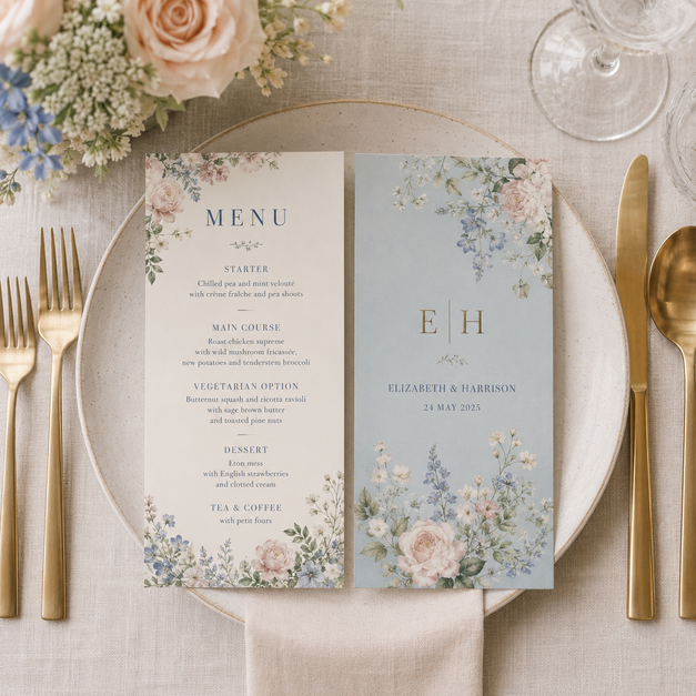 Wedding Menu Cards 2