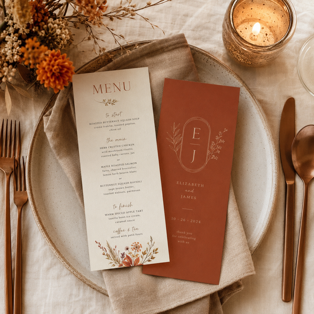 Wedding Menu Cards 3