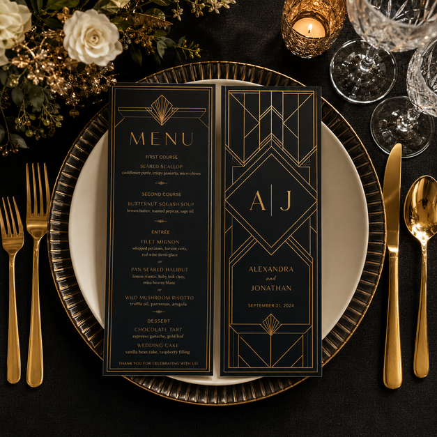 Wedding Menu Cards 4