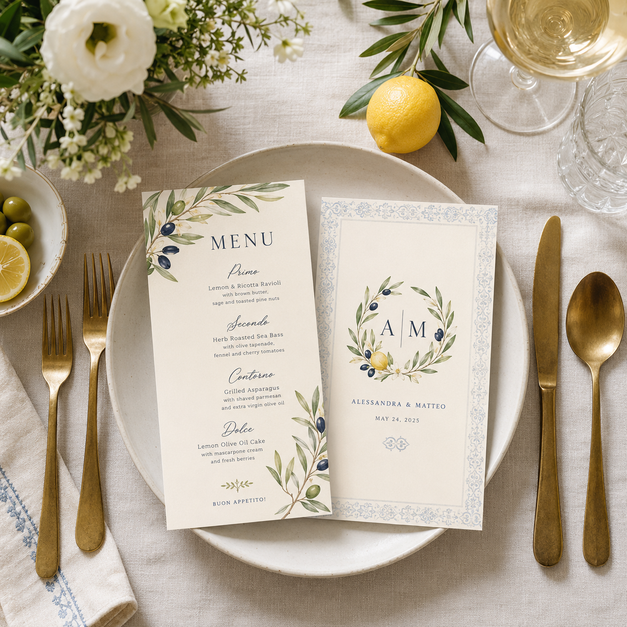 Wedding Menu Cards 7