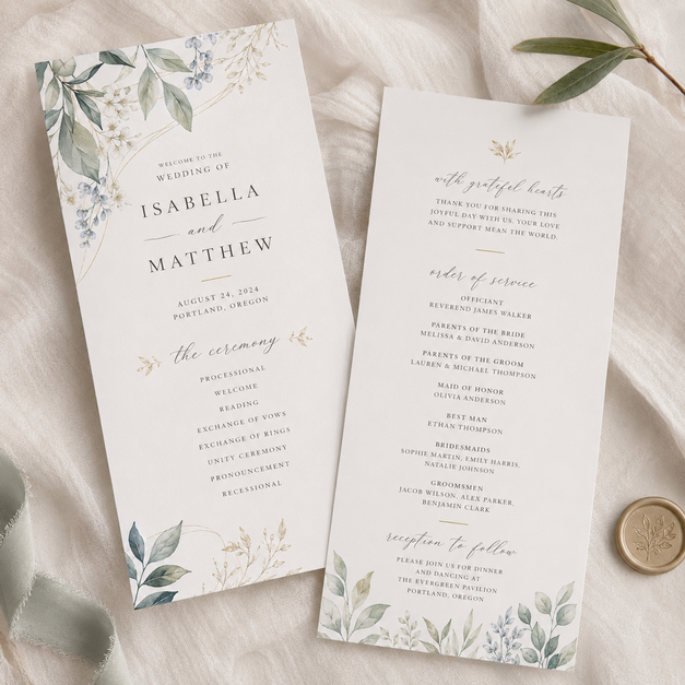 Wedding Programs 1