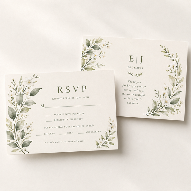 Wedding RSVP Cards 6