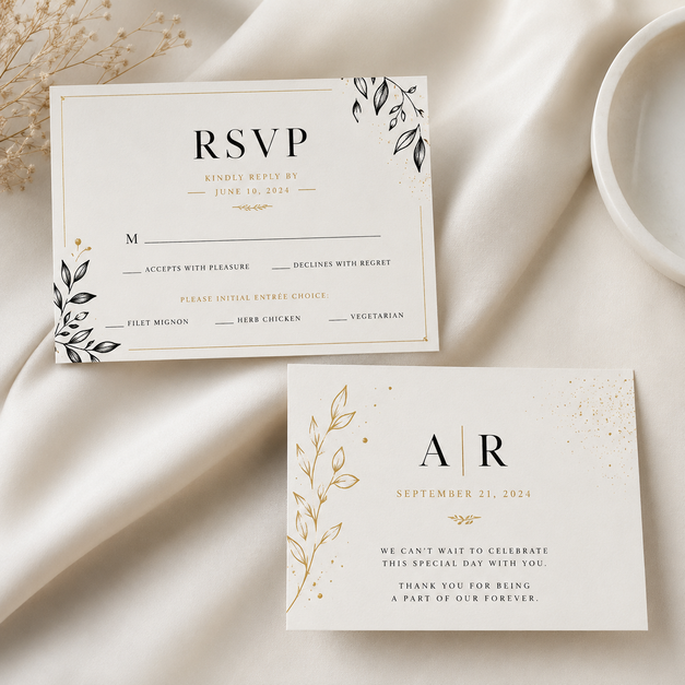 Wedding RSVP Cards 9
