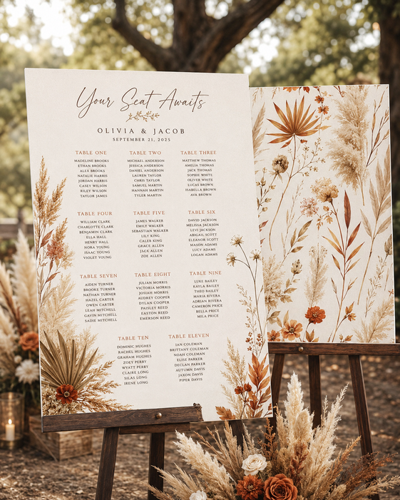 Wedding Seating Charts 4