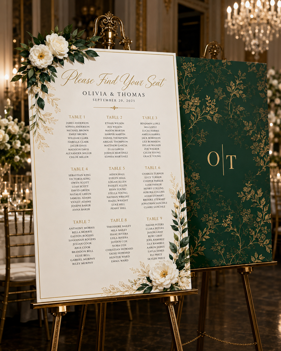 Wedding Seating Charts 6