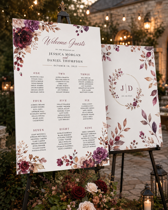 Wedding Seating Charts 8