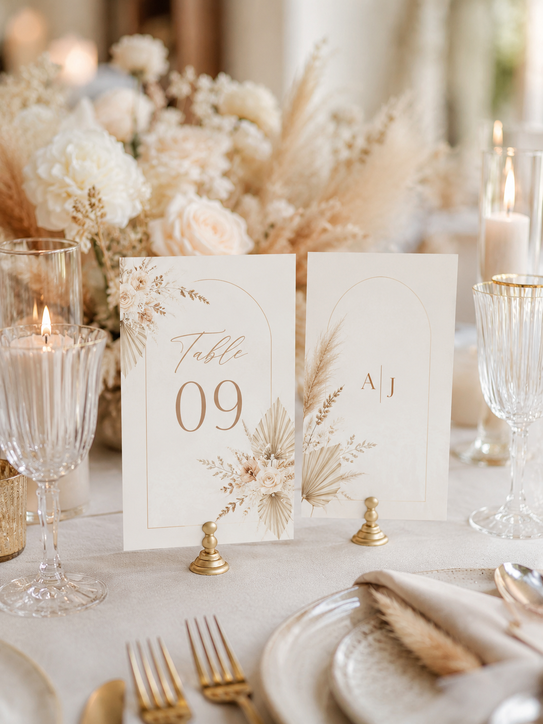 Wedding Table Number Cards 10