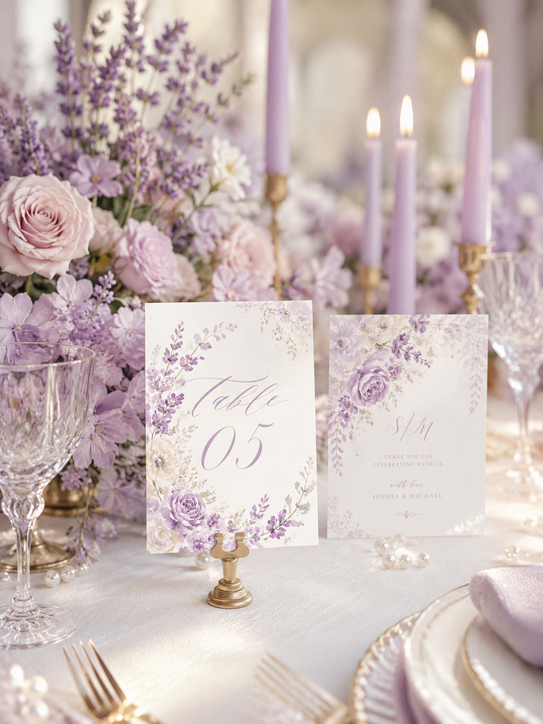 Wedding Table Number Cards 6