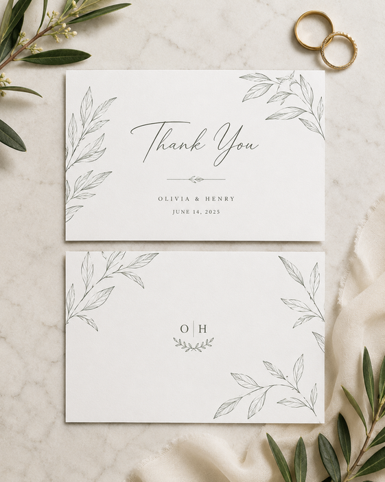 Wedding Thank You Cards 1