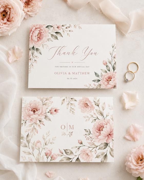 Wedding Thank You Cards 2