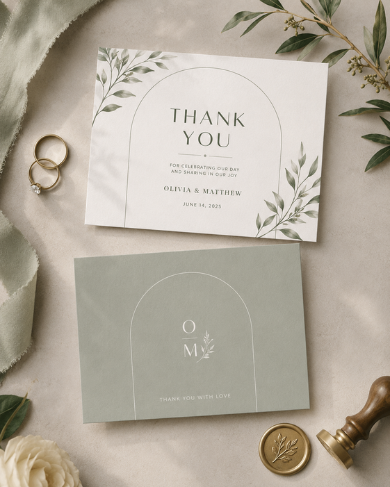 Wedding Thank You Cards 5