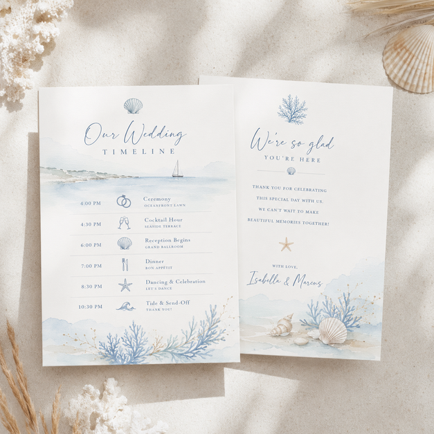 Wedding Timeline Cards 10
