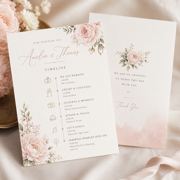Wedding Timeline Cards 2