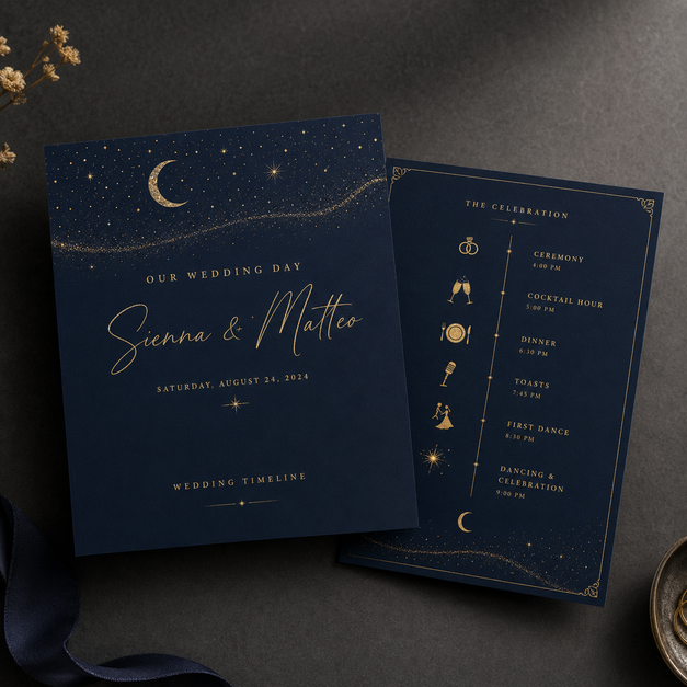 Wedding Timeline Cards 3