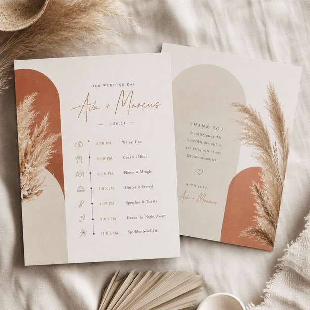 Wedding Timeline Cards 4