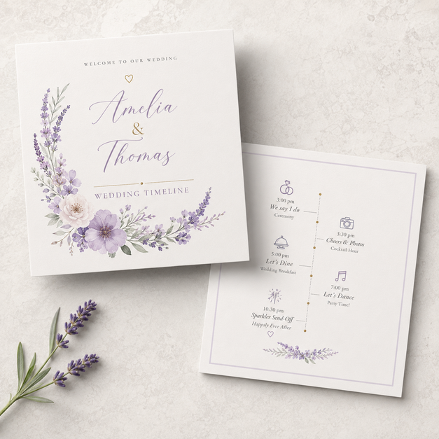 Wedding Timeline Cards 7
