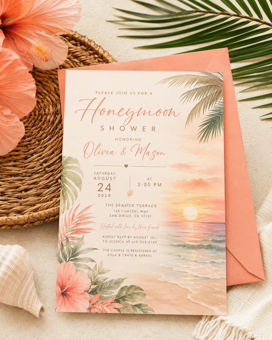 Honeymoon Shower Invitations 10