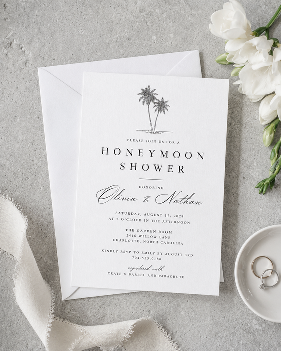 Honeymoon Shower Invitations 6