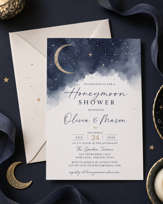 Honeymoon Shower Invitations 9