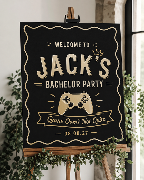 bachelor party sign 1