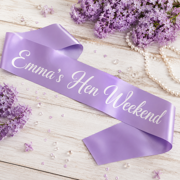 personalised hen do sashes 2