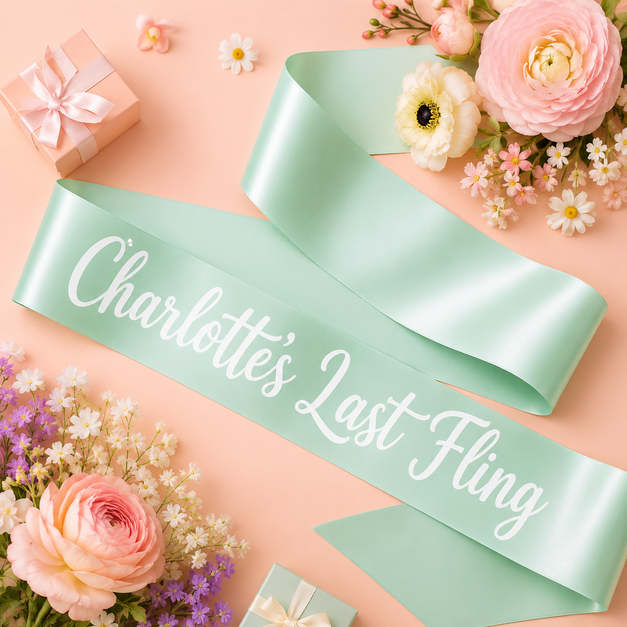 personalised hen do sashes 4