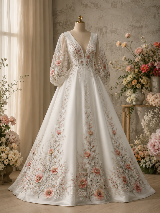 Embroidered Wedding Apparel 10